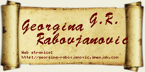 Georgina Rabovjanović vizit kartica